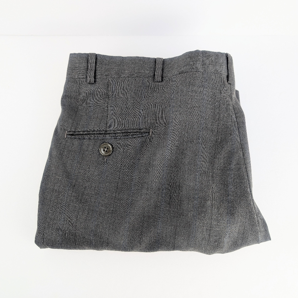 Executive Collection Dark Gray Men's Dress Pants (Size: Waist 40)
